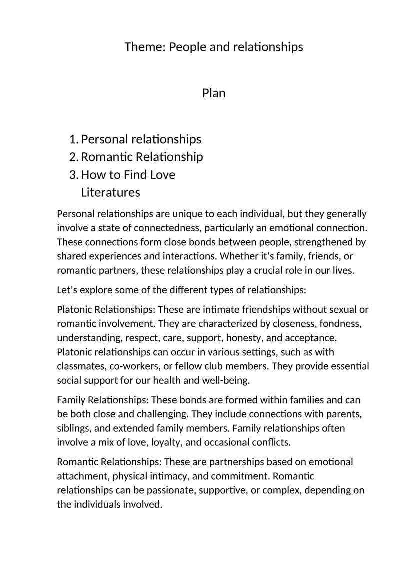 Relationships Handbook