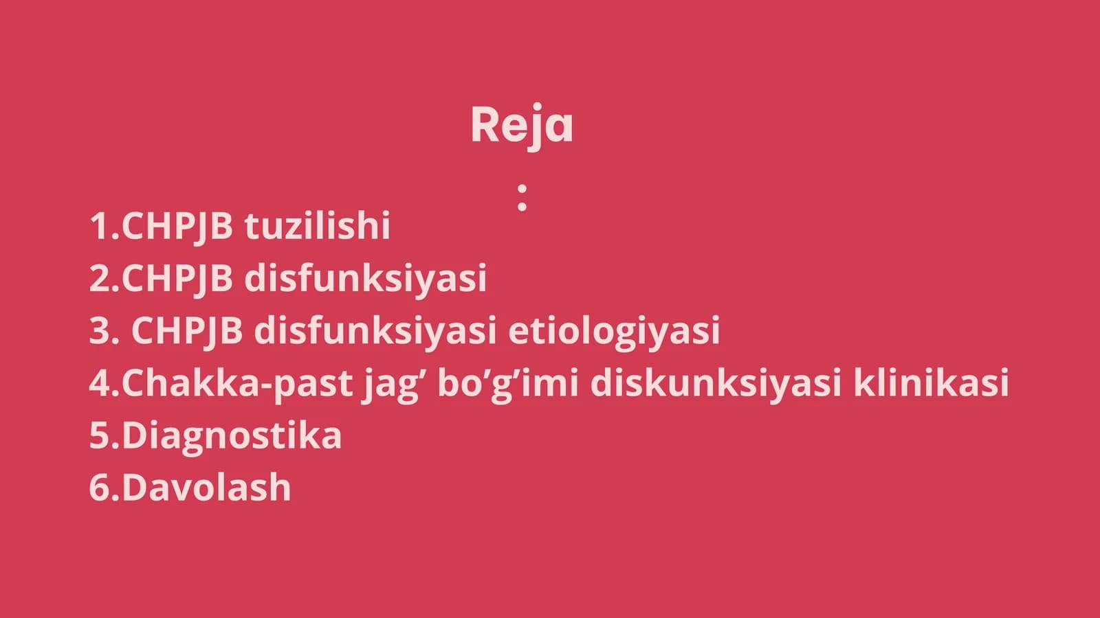 CHPJB tuzilishi