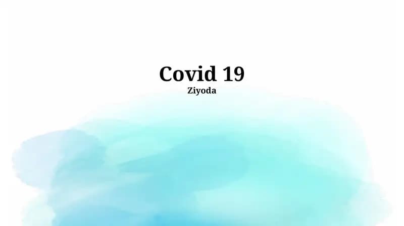 COVID-19 ga qarshi kurash choralari