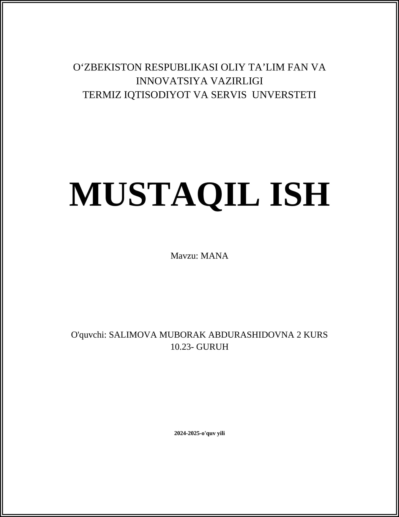 MANA tizimlari