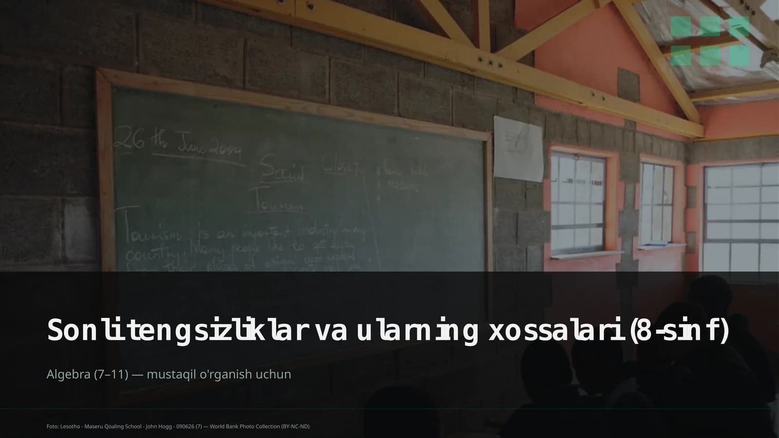 Sonli tengsizliklar va ularning xossalari (8-sinf)