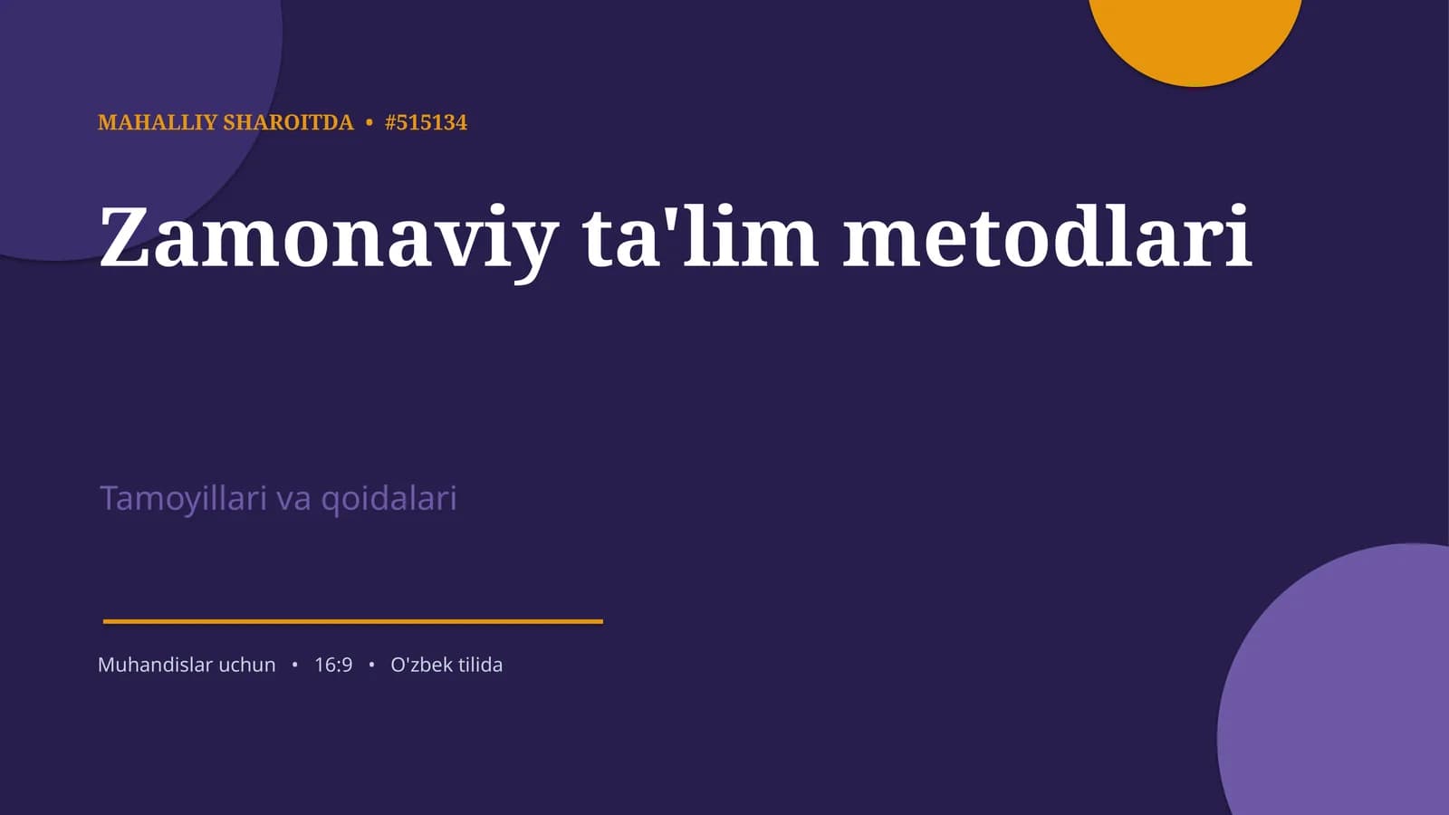 Zamonaviy ta'lim metodlari muhimligi