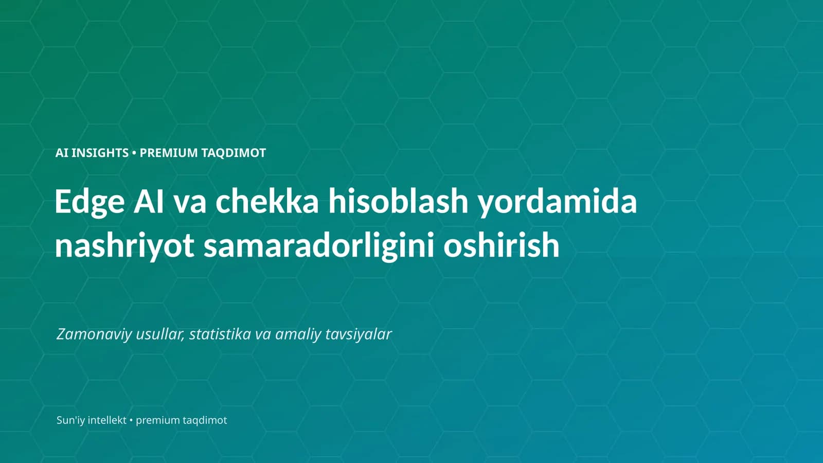 PREMIUM TAQDIMOT