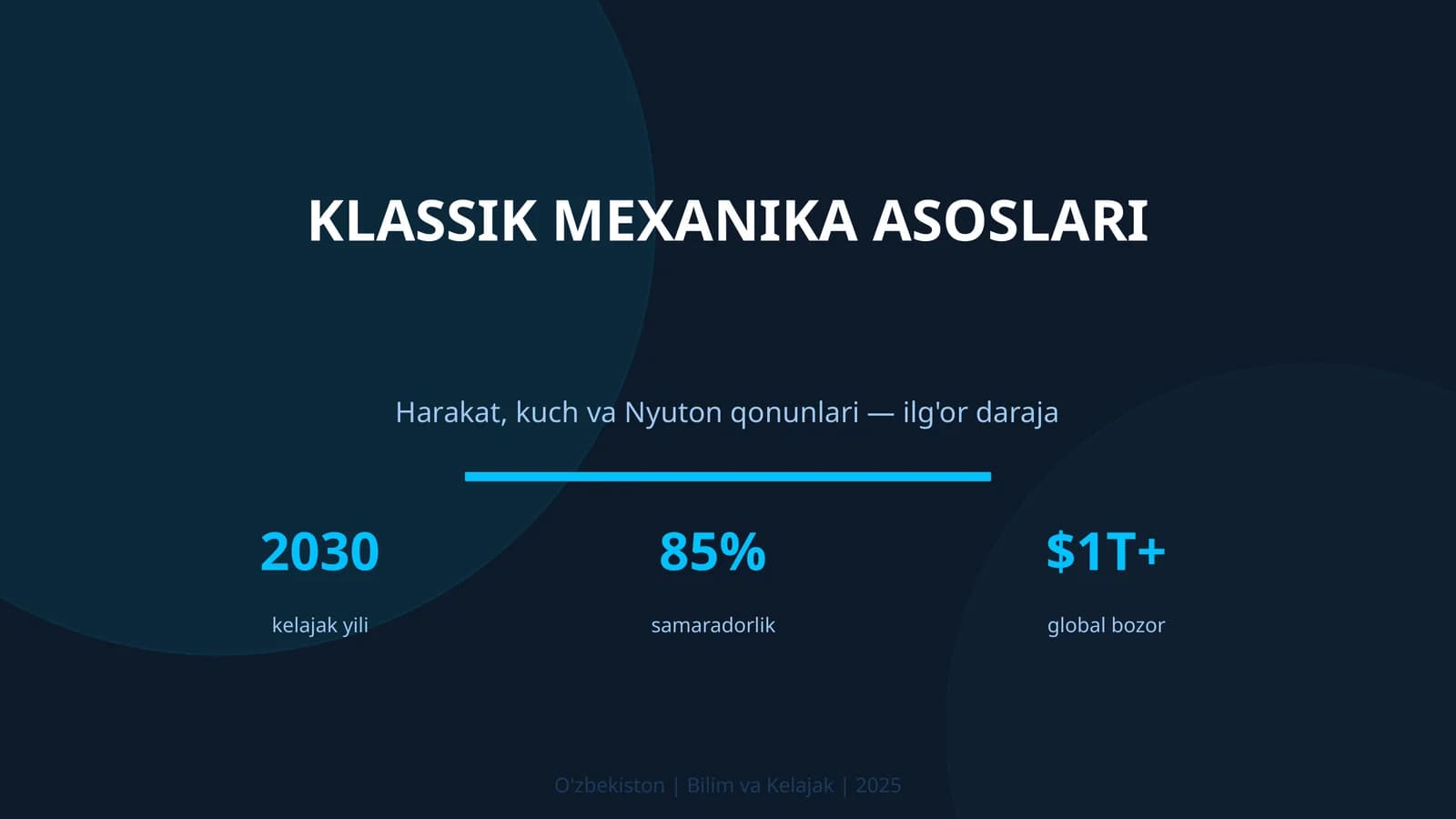 KLASSIK MEXANIKA ASOSLARI