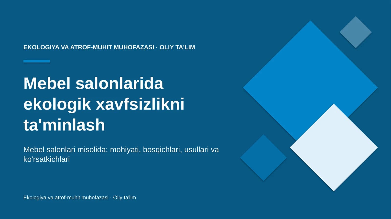 mebel salonlarida ekologik xavfsizlikni ta'minlash 9814