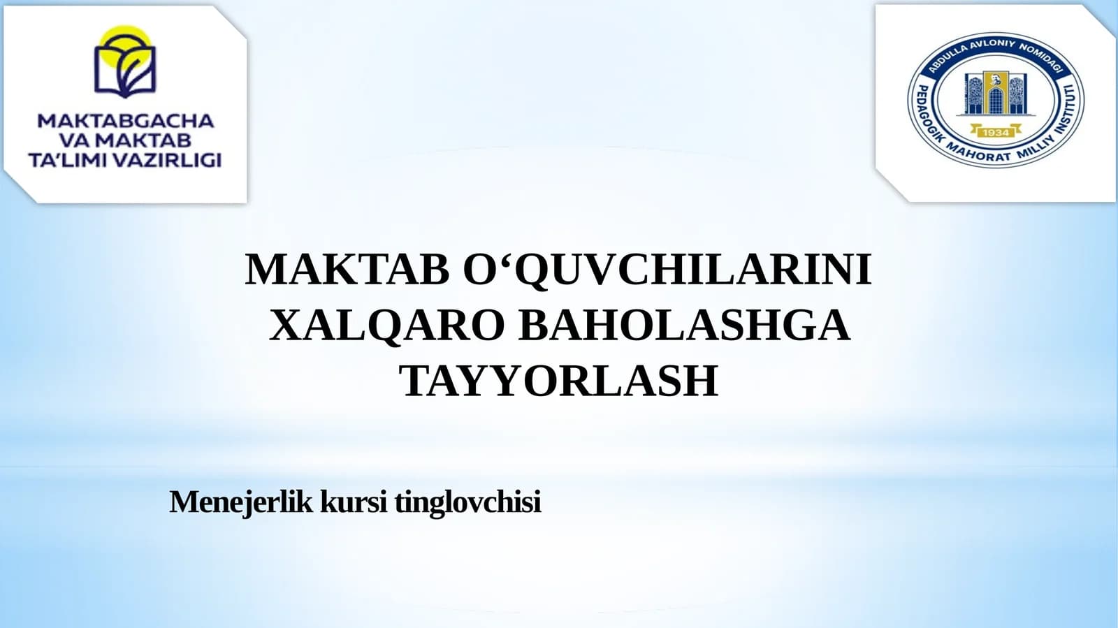 Menejerlik kursi tinglovchisi