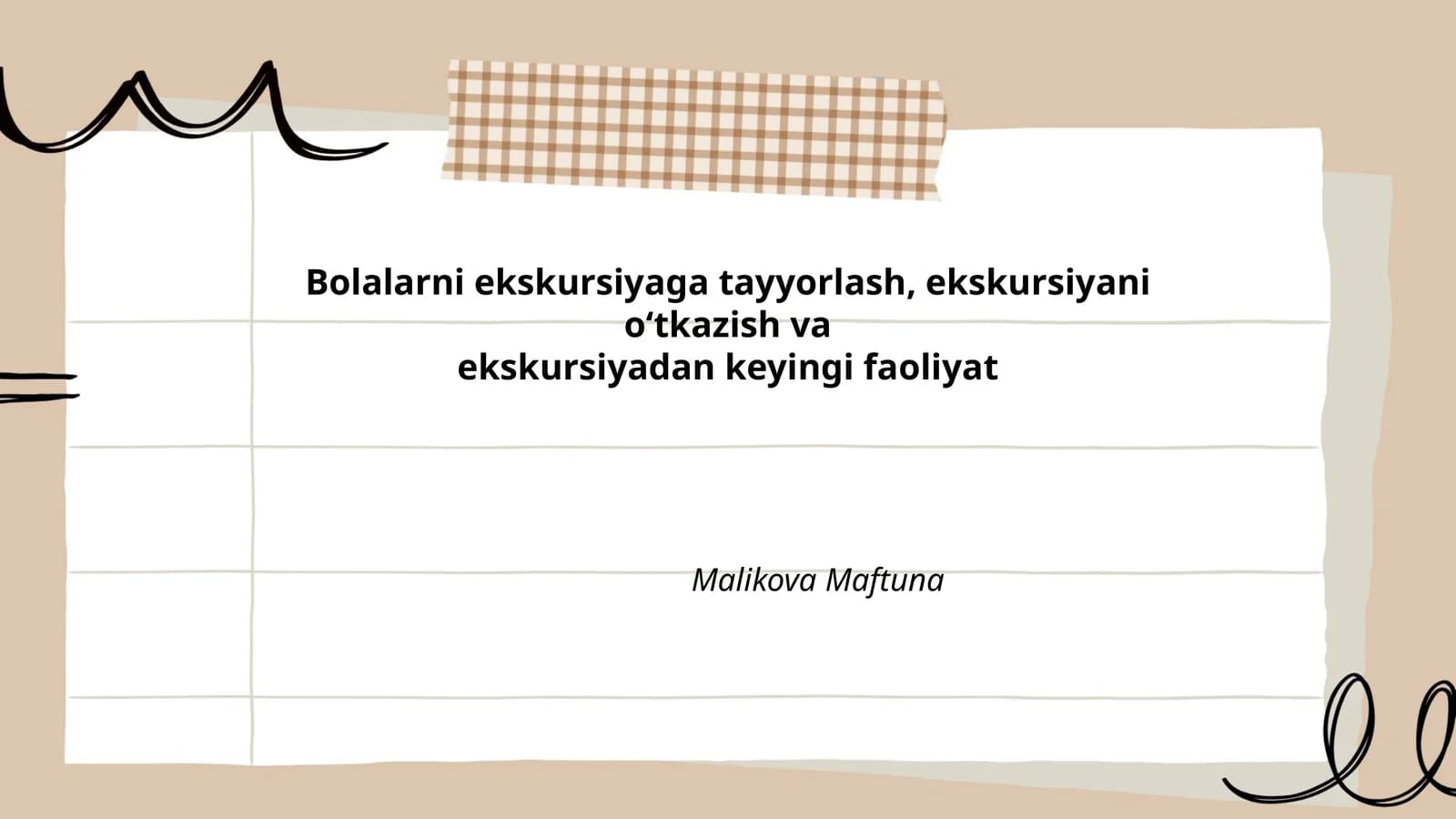 Bоlаlаrni ekskursiyаgа tаyyоrlаsh, ekskursiyаni о‘tkаzish vа