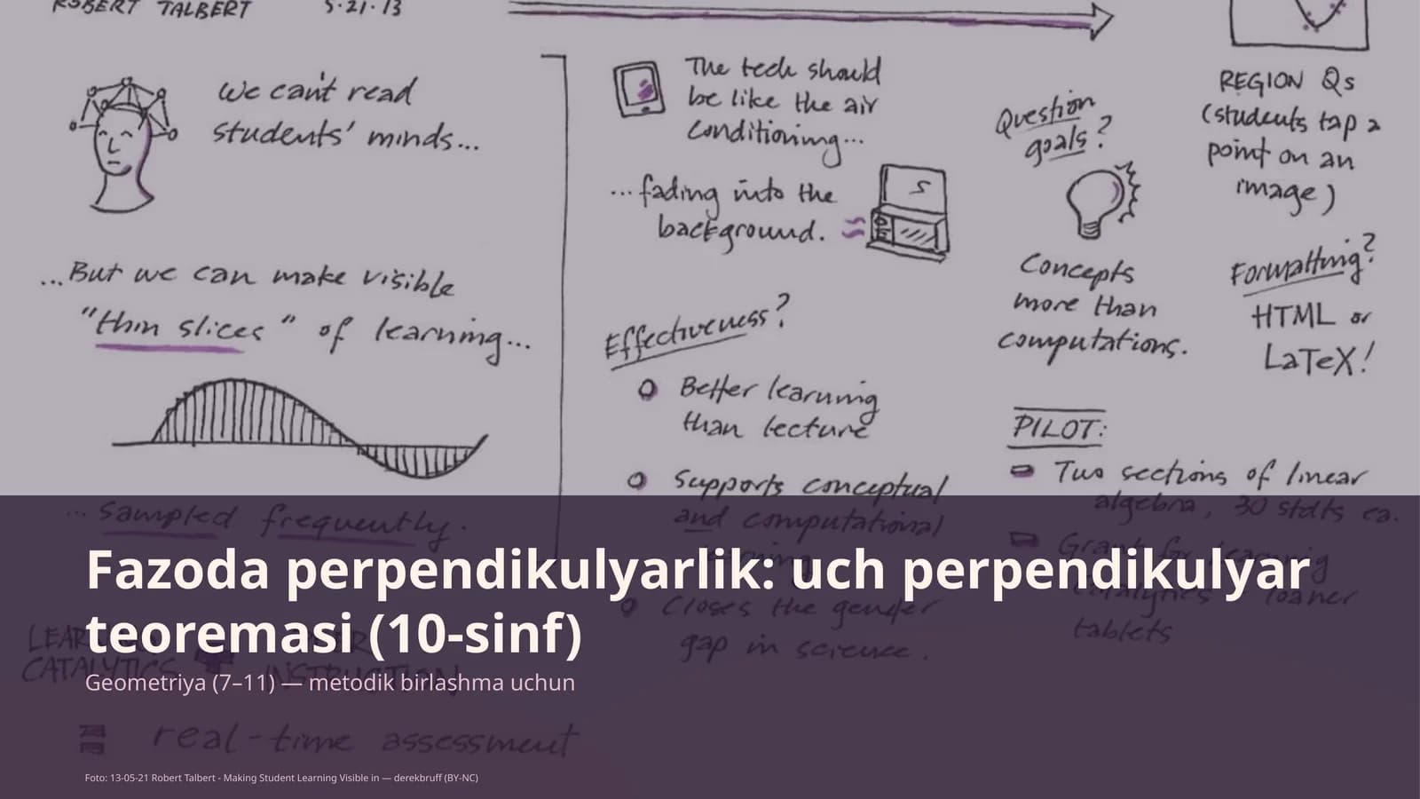 Fazoda perpendikulyarlik: uch perpendikulyar teoremasi (10-sinf)