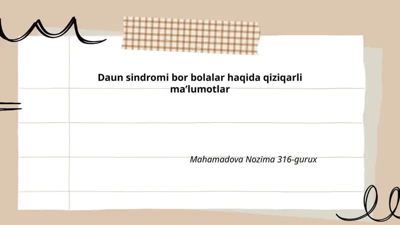 Down sindromi tarixi