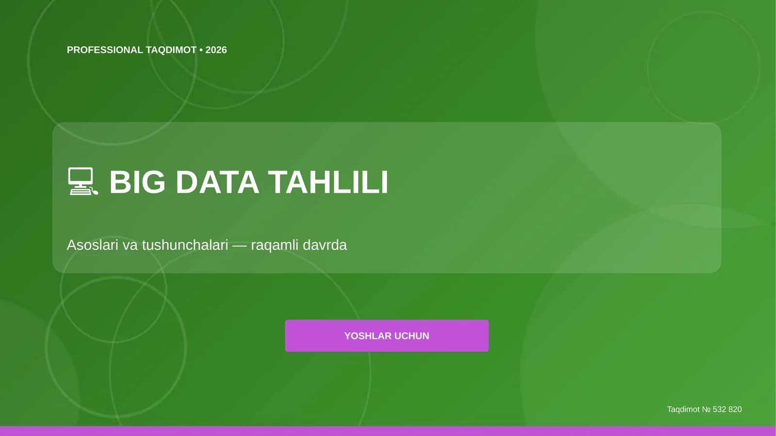 BIG DATA TAHLILI