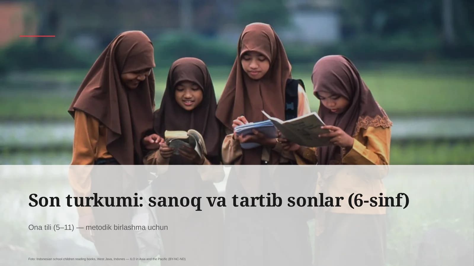 Son turkumi: sanoq va tartib sonlar (6-sinf)