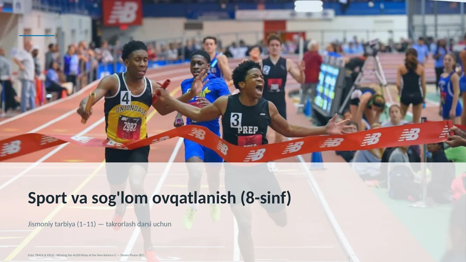 Sport va sog'lom ovqatlanish (8-sinf)