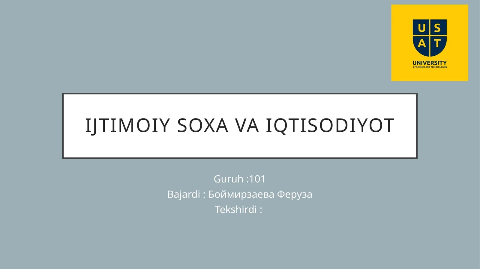 Ijtimoiy soha tushunchasi va uning rivojlanishi