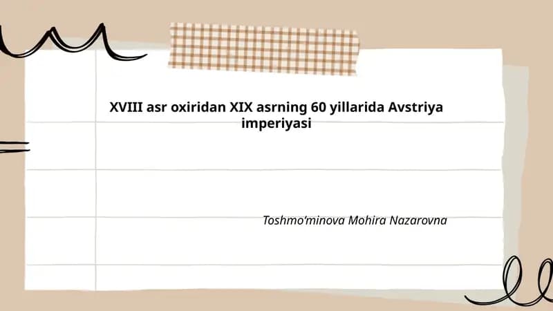 Avstriya imperiyasining 1804 yilda tashkil etilishi va Frans II/I roli