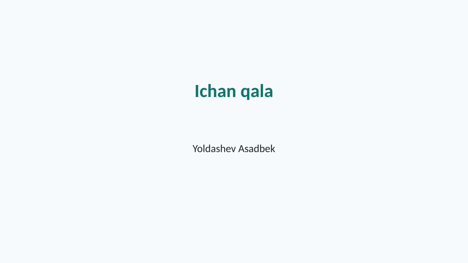 Ichan qala