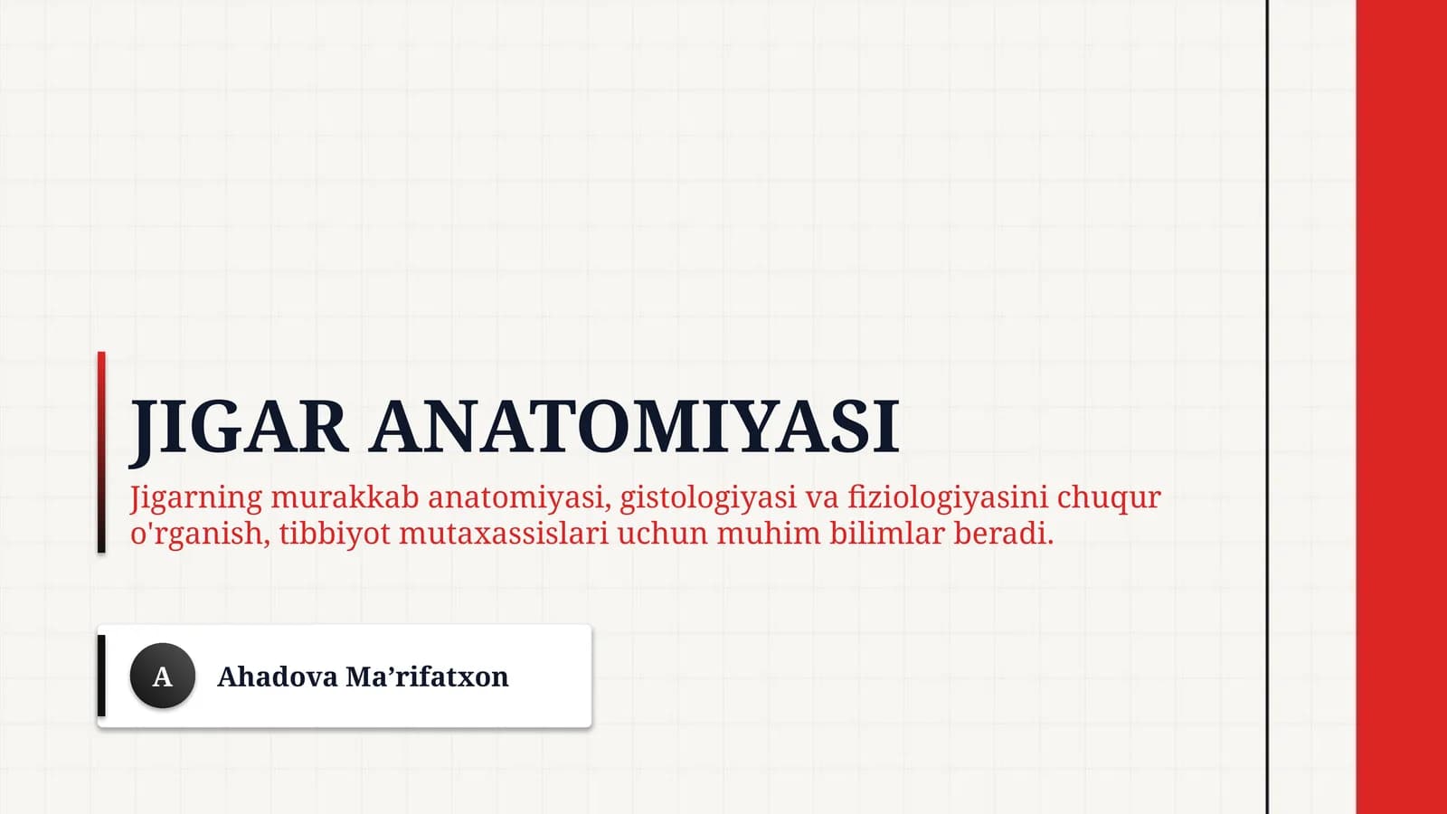 Jigar anatomiyasi