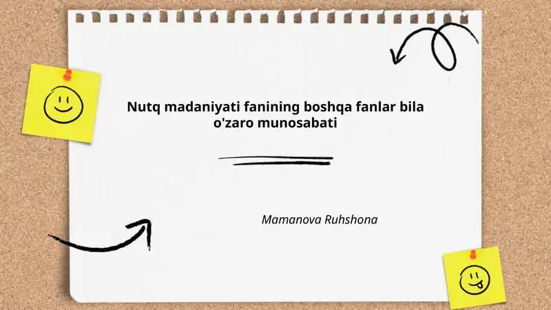 Nutq Madaniyati va Tilshunoslik
