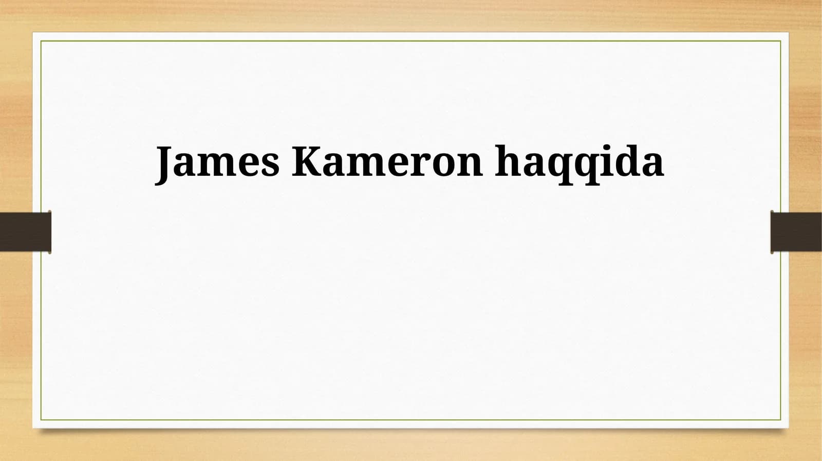 James Kameron haqqida