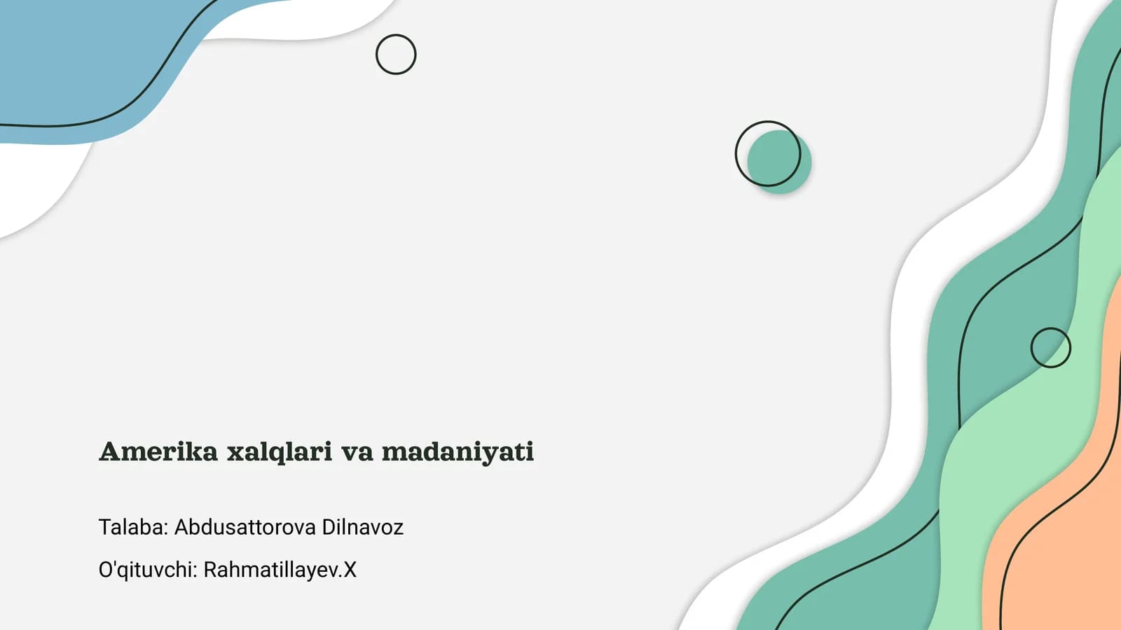 Amerika xalqlari va madaniyati