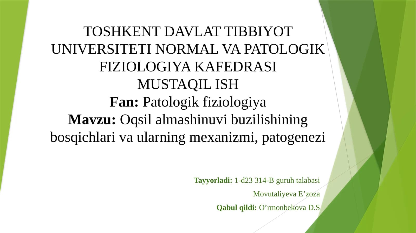 Oqsilalmashinuvi haqida umumiy tushuncha