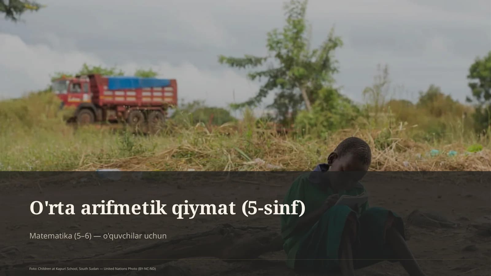 O'rta arifmetik qiymat (5-sinf)