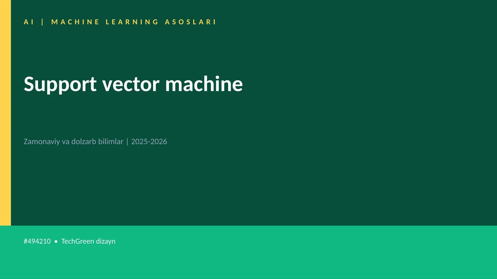 Support vector machine