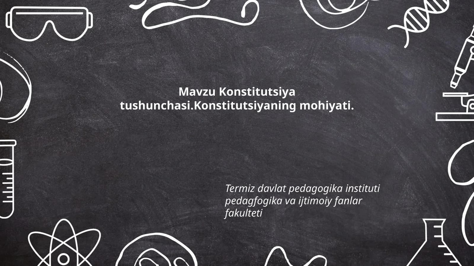 Konstitutsiya tushunchasi.Konstitutsiyaning mohiyati