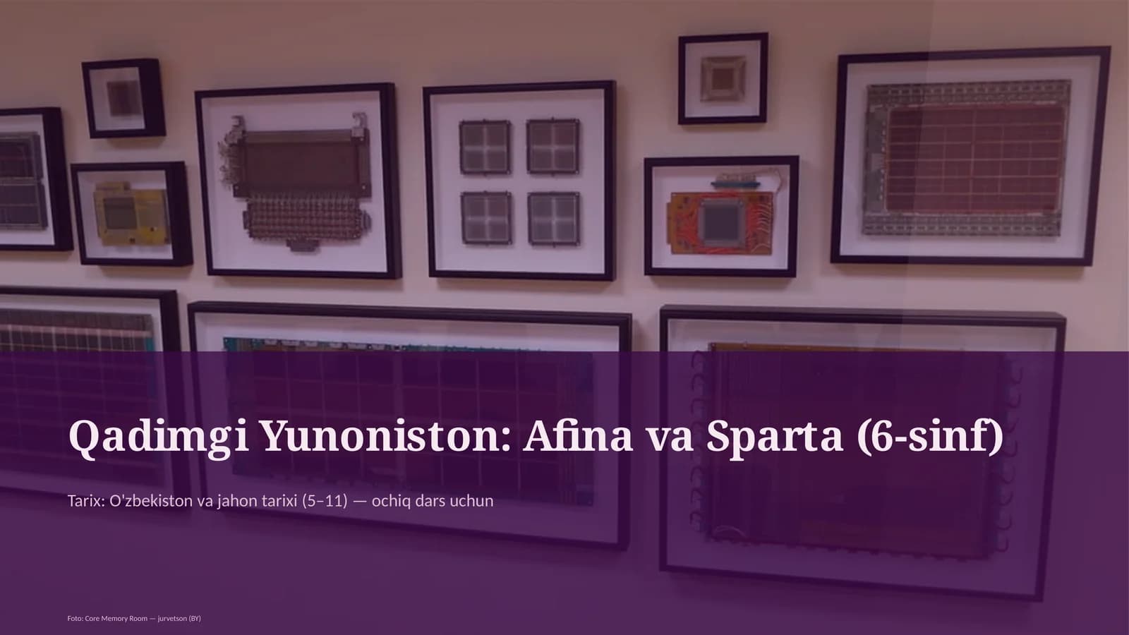 Qadimgi Yunoniston: Afina va Sparta (6-sinf)