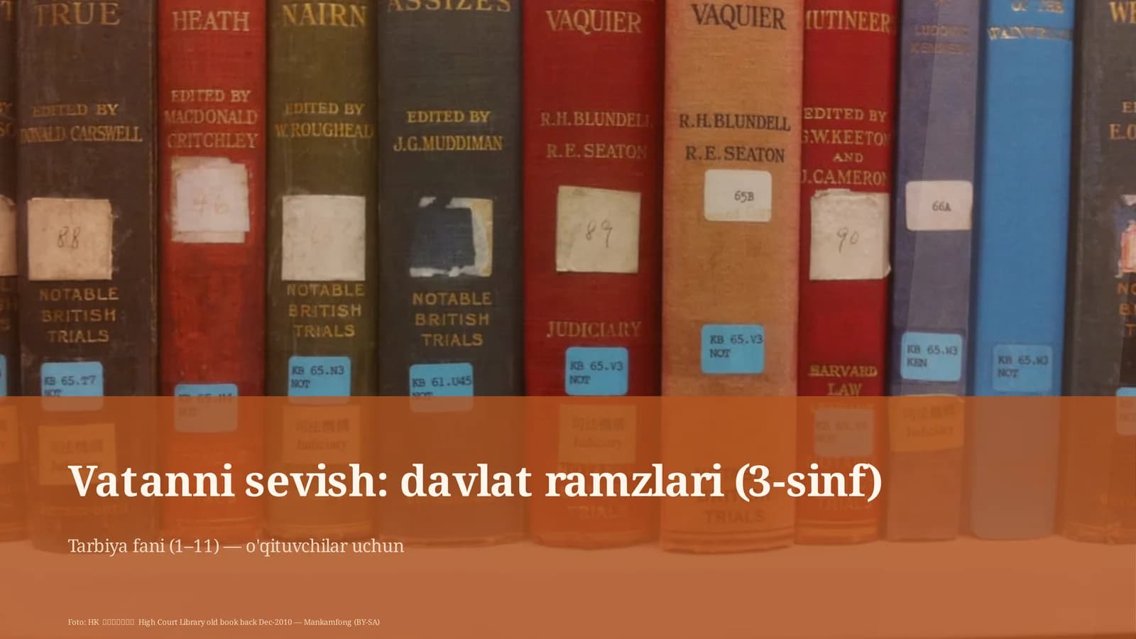 Vatanni sevish: davlat ramzlari (3-sinf)