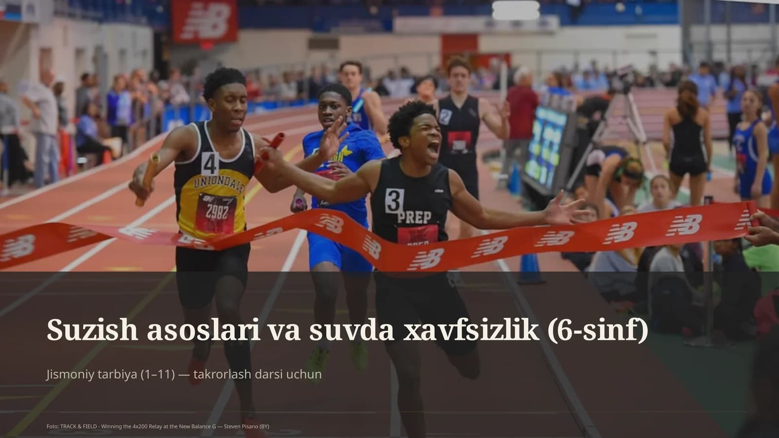 Suzish asoslari va suvda xavfsizlik (6-sinf)