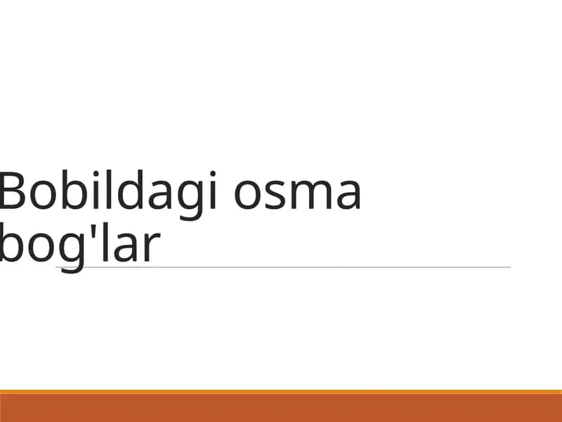 Bobildagi osma bog'lar