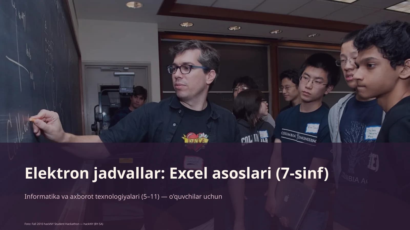 Excel asoslari (7-sinf)