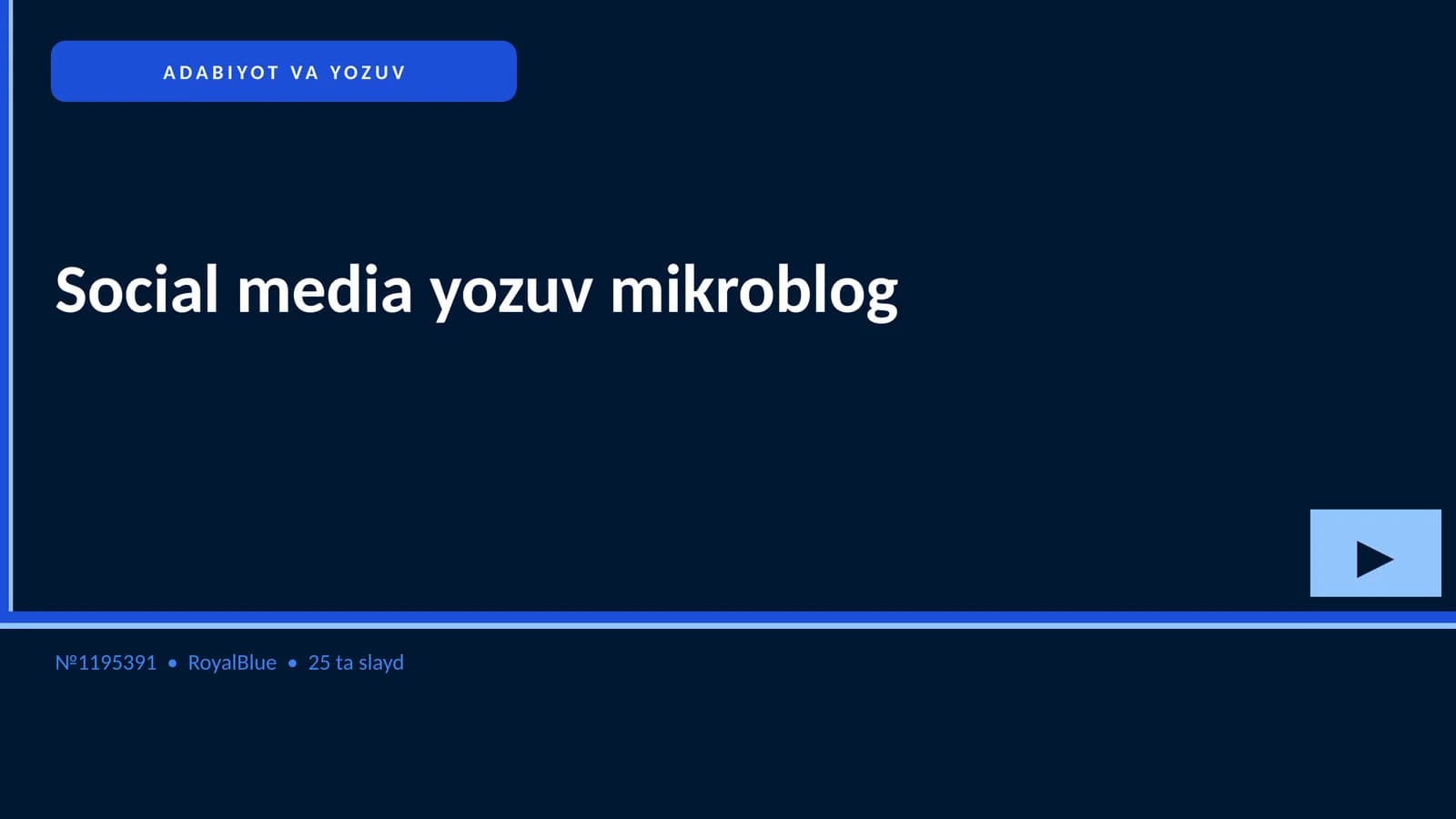 Social media yozuv mikroblog