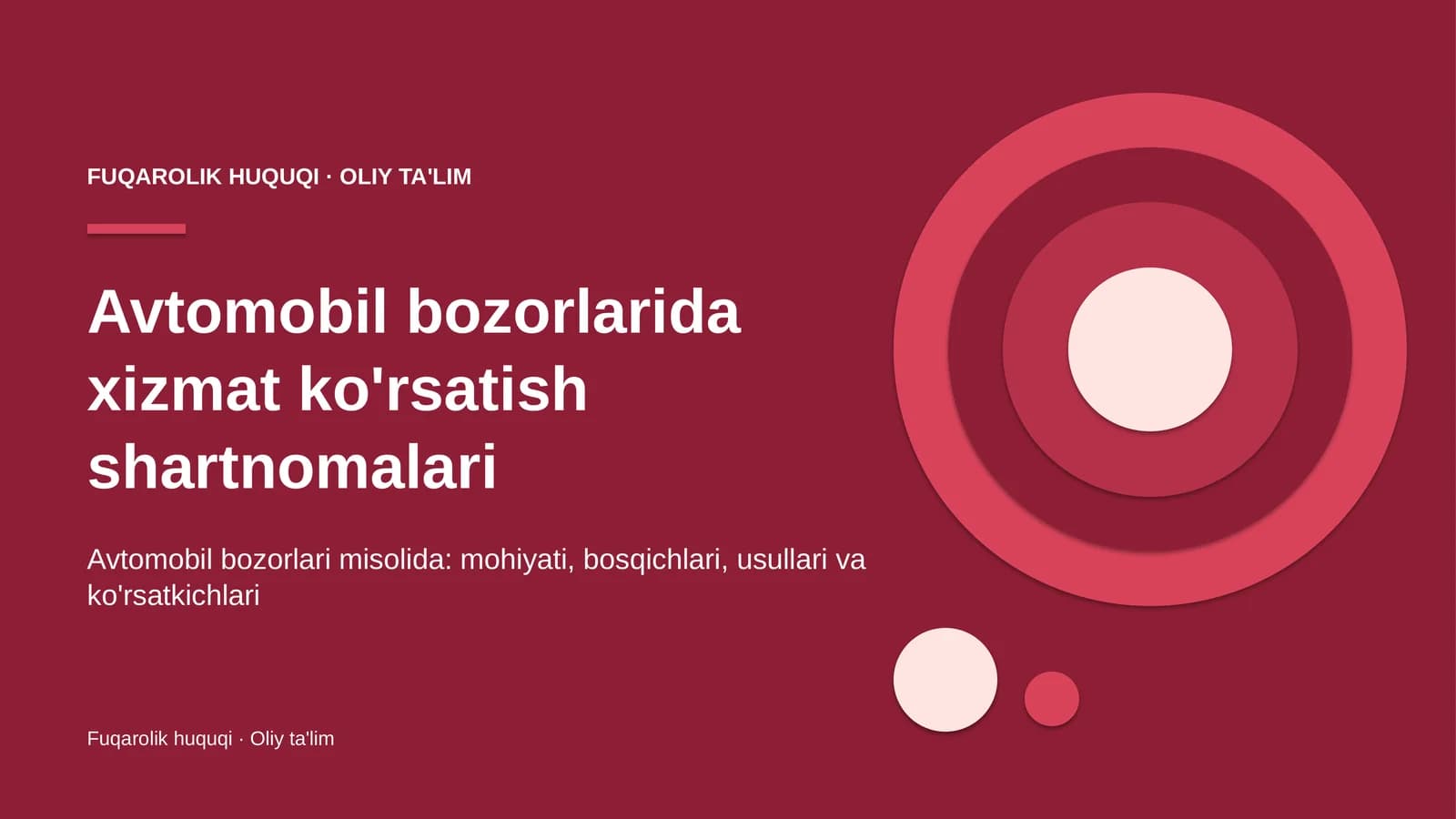 avtomobil bozorlarida xizmat ko'rsatish shartnomalari 4615