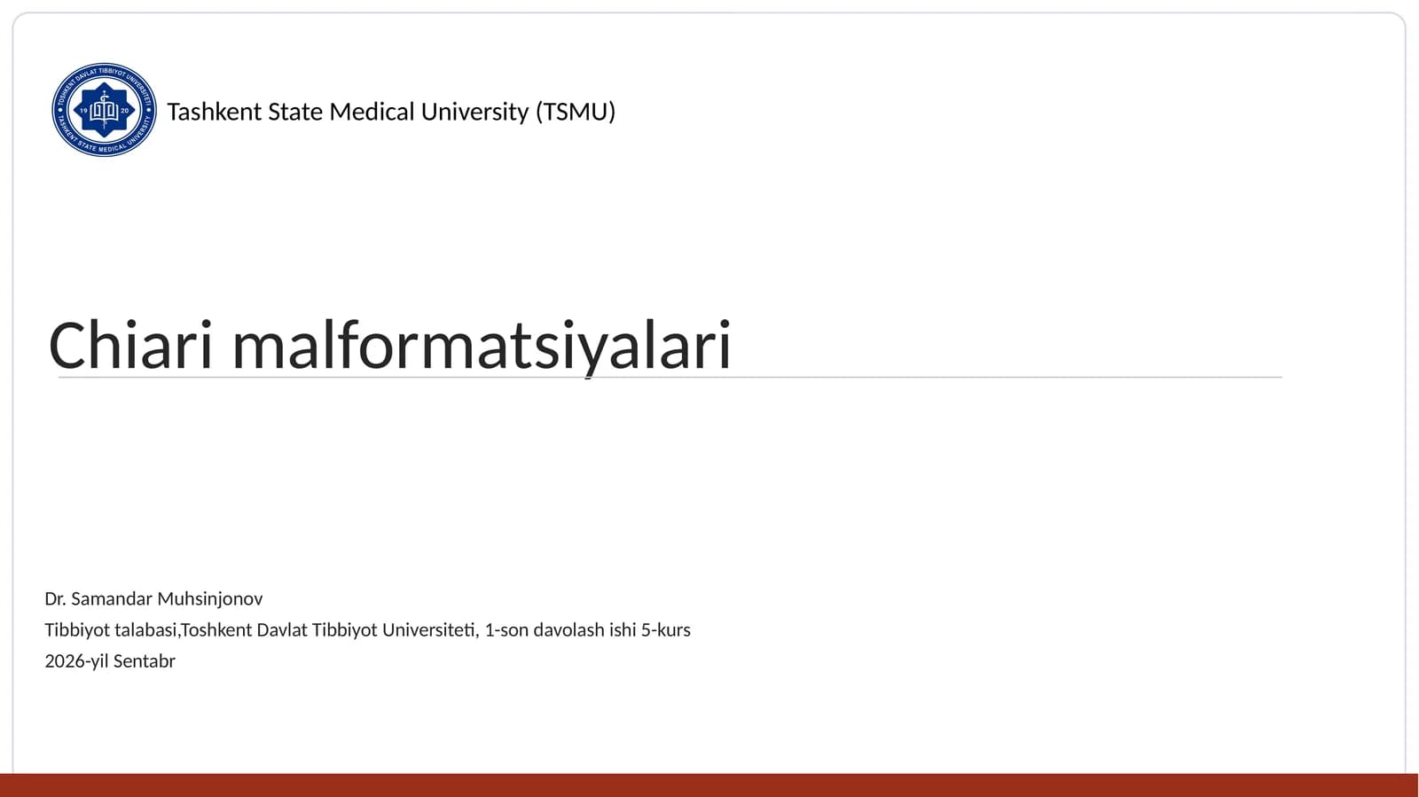 Chiari Malformatsiyalari// kiari anomaliyalri// kiari malformatsiyasi