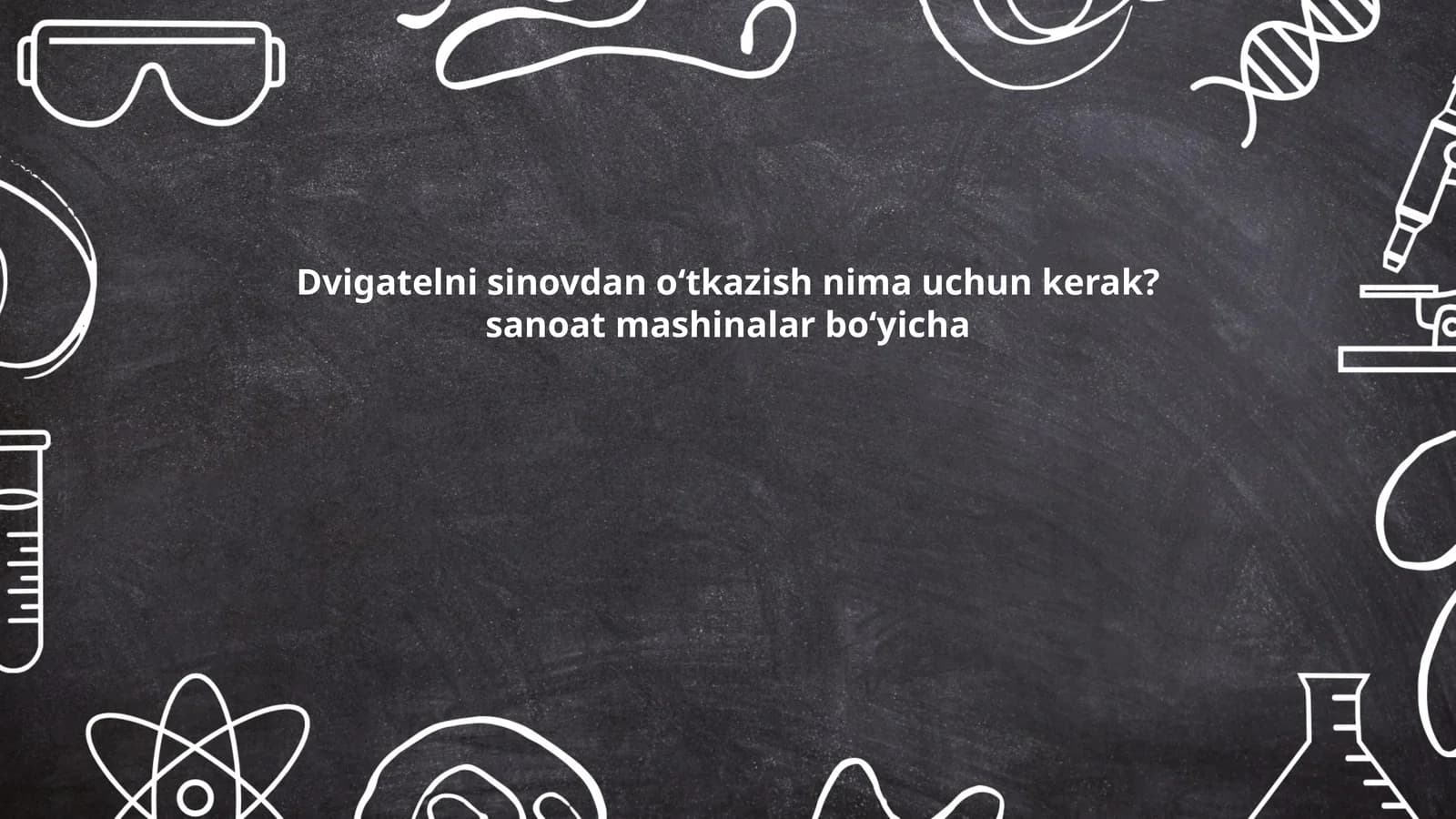 Dvigatelni sinovdan oʻtkazish nima uchun kerak? sanoat mashinalar boʻyicha