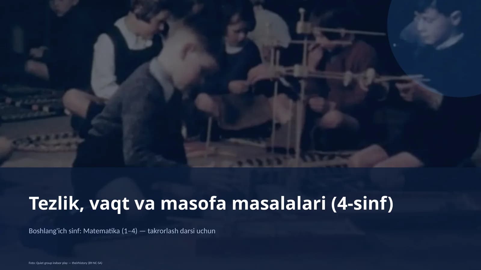 Tezlik, vaqt va masofa masalalari (4-sinf)