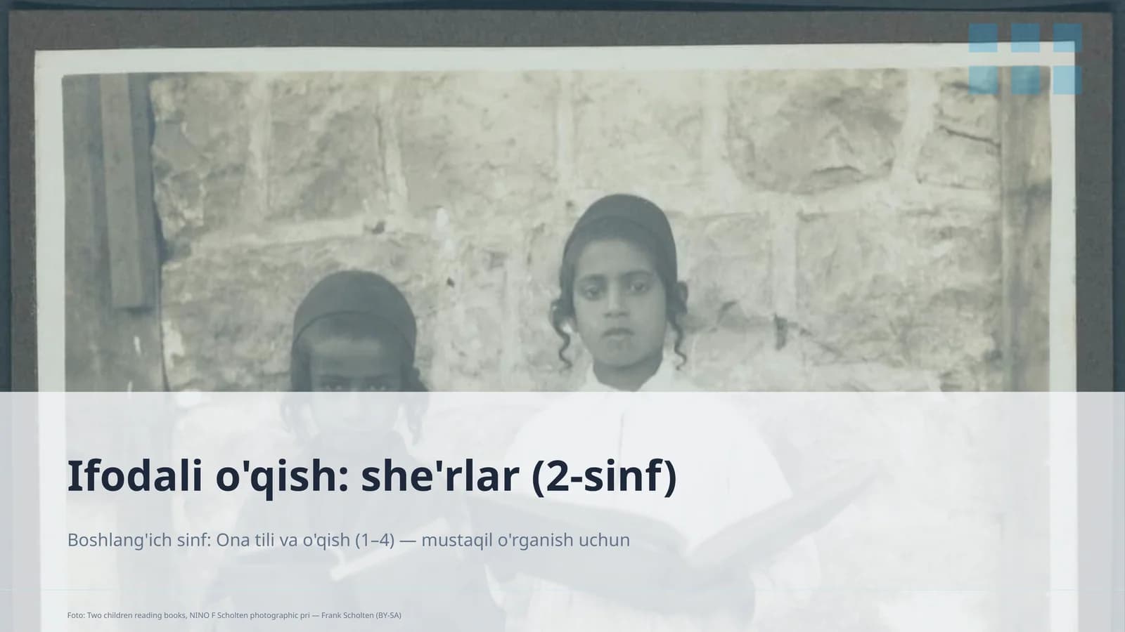 Ifodali o'qish: she'rlar (2-sinf)