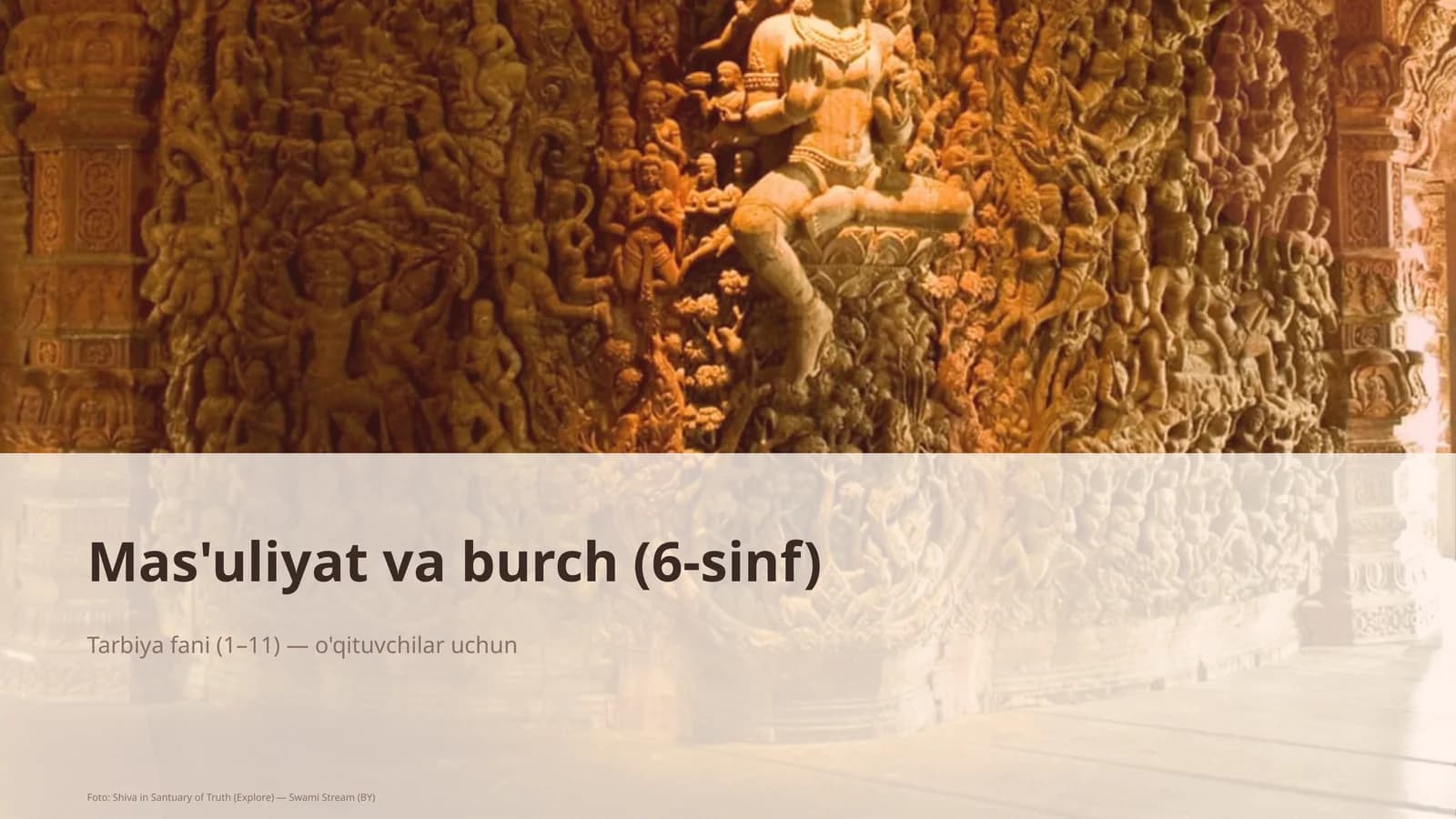 Mas'uliyat va burch (6-sinf)