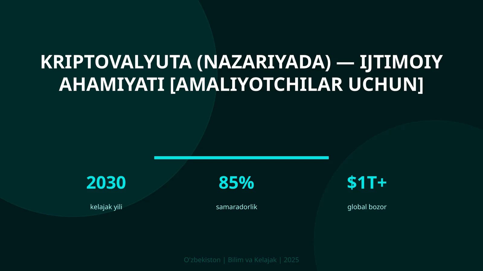 Kriptovalyuta (nazariyada) — ijtimoiy ahamiyati [amaliyotchilar uchun]