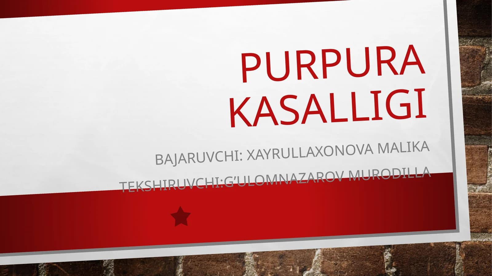 Purpurakasalligi