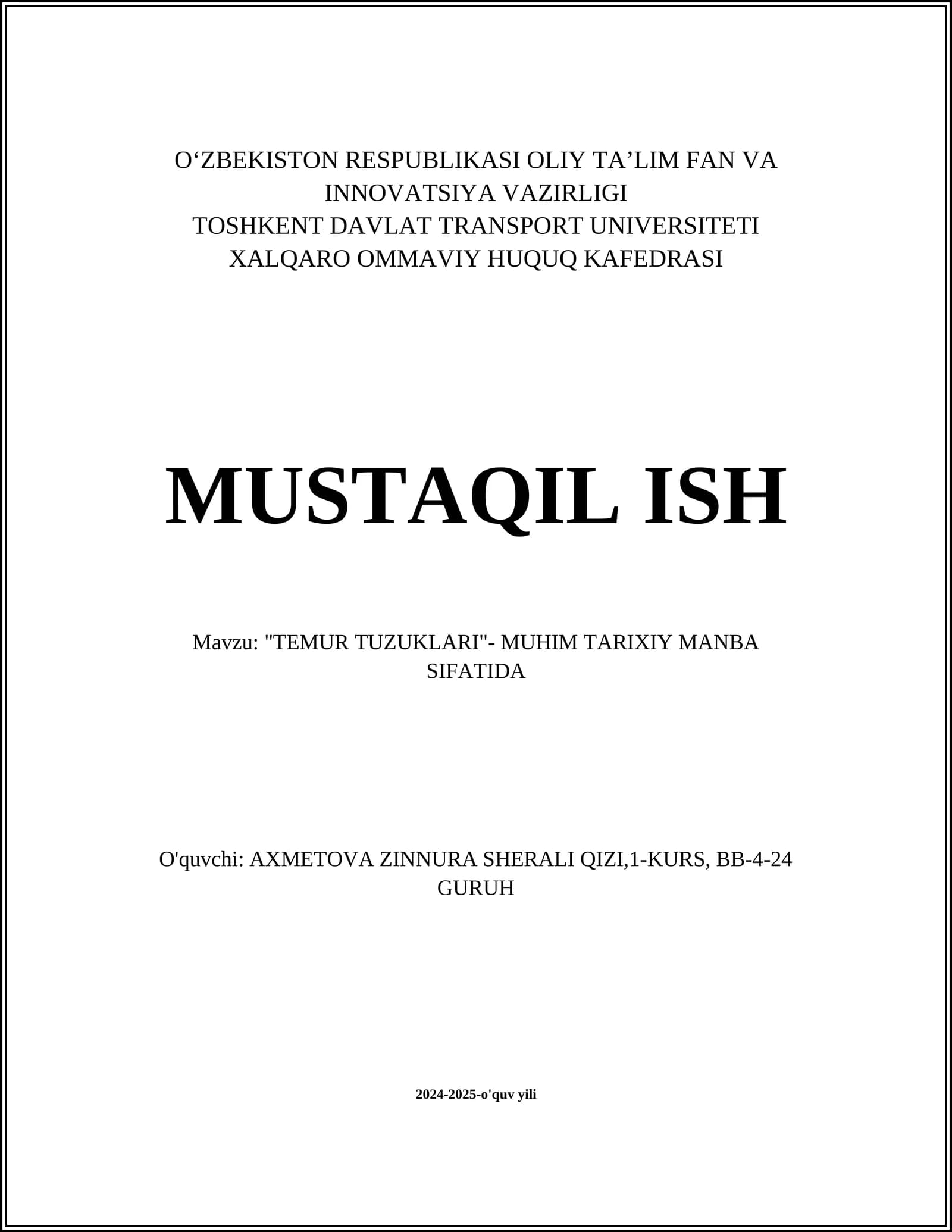 Temur Tuzuklari