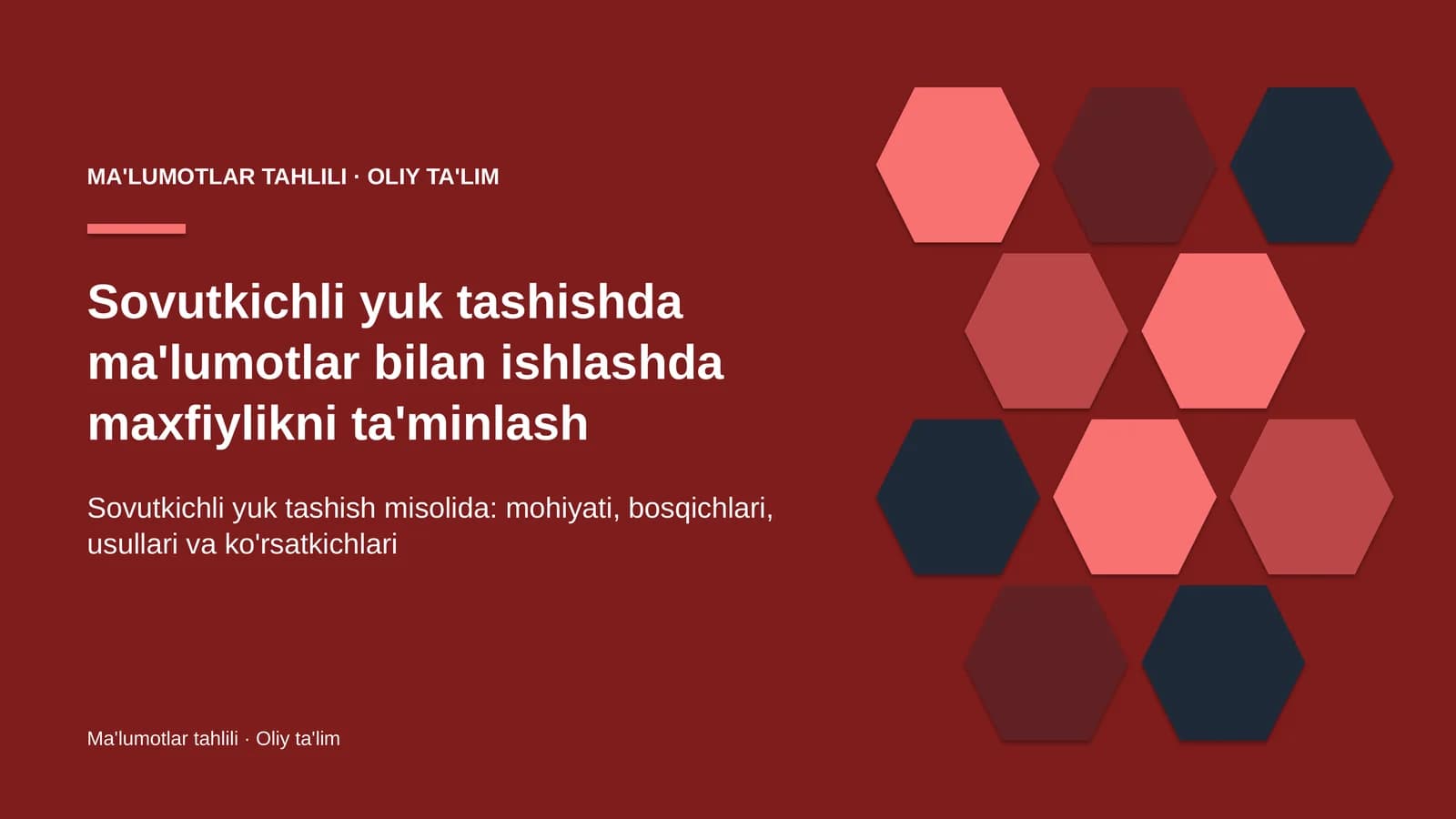 sovutkichli yuk tashishda ma'lumotlar bilan ishlashda maxfiylikni ta'minlash 4471