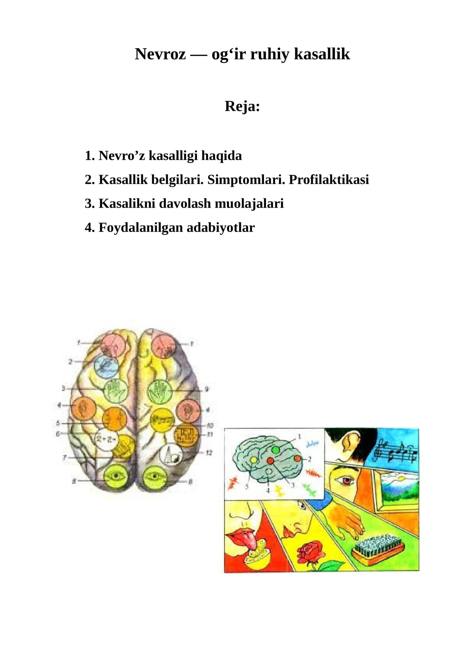 Nevroz — og‘ir ruhiy kasallik
