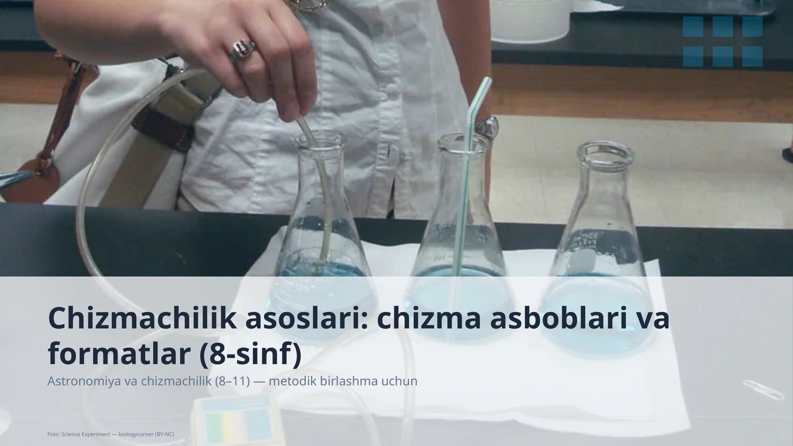 Chizmachilik asoslari: chizma asboblari va formatlar (8-sinf)