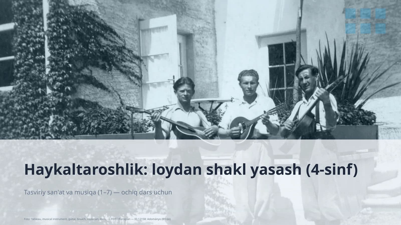 Haykaltaroshlik: loydan shakl yasash (4-sinf)
