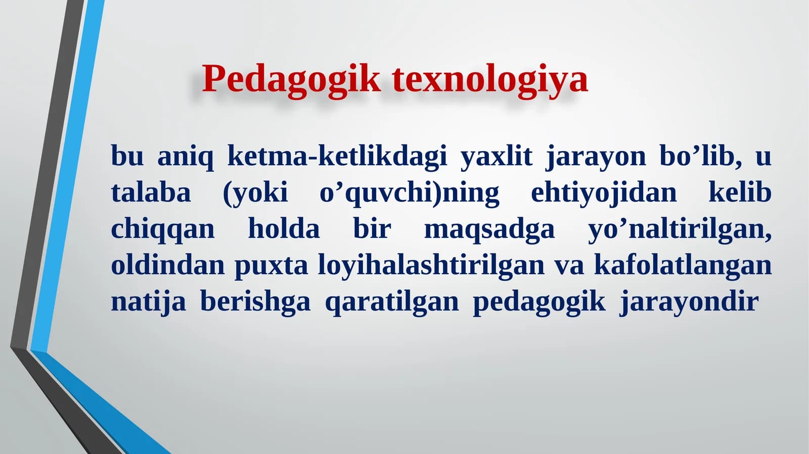 Pedagogik texnologiya