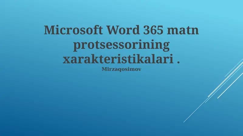 Microsoft Word 365
