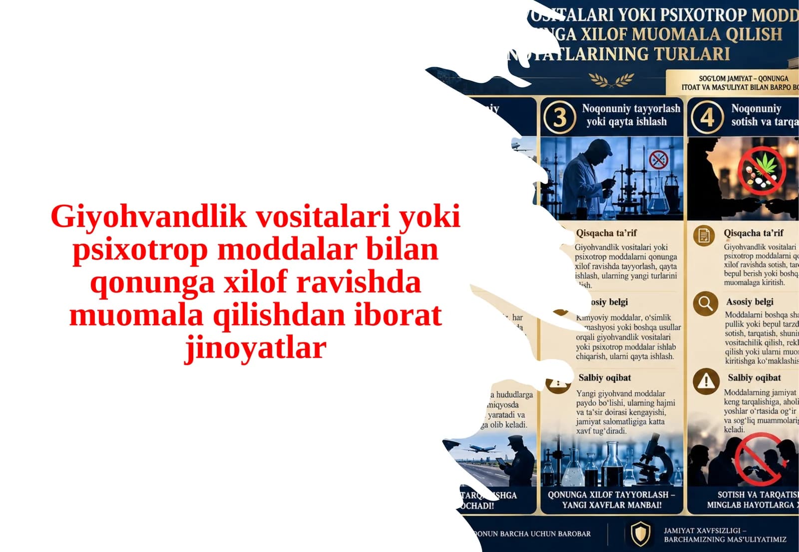 Giyohvandlik vositalari yoki psixotrop moddalar bilan qonunga xilof ravishda muom