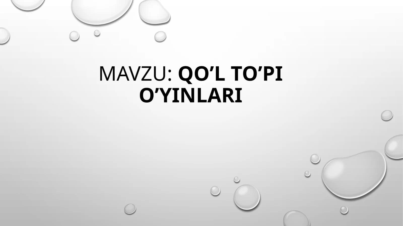 Ganbol ôyining rivojlanish tarixi